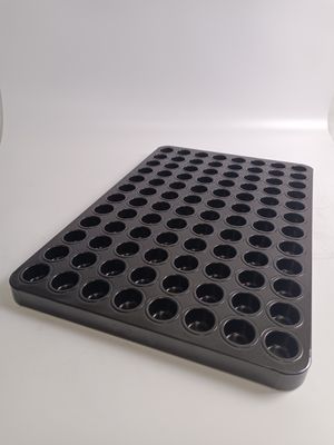 96 van Puddings Non-Stick Koppen Silicium 1.0mm al-Staal Verdeelde Bakselpan