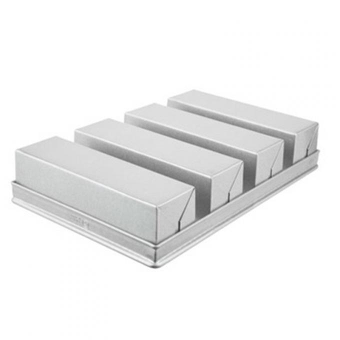 Rk Bakeware Manufacturer China-Nonstick 4 Strips Rye Bread Pan Form 0