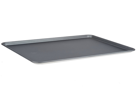 RK Bakeware China Foodservice NSF 16 Gauge Aluminium Baking Tray, 18 &quot; X 26 &quot; Draad In Rim Aluminium Bun / Plaat Pan