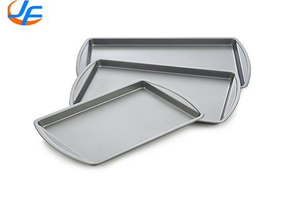 RK Bakeware China Aluminium Bakplaat Commercieel Aluminium Ronde Hoek Plaat Pan