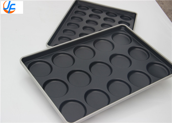 RK Bakeware China Foodservice15 Holte Aluminiumiseerde Hamburger Bun Baking Tray Gelaste Telfon