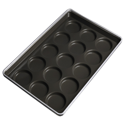 RK Bakeware China Foodservice 4 inch anti-aanbakpan voor hamburgerbroodjes