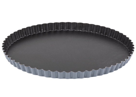 RK Bakeware China-Mackies Fluted Nonstick Quiche Pan Met Afneembare Onderkant