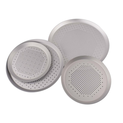 RK Bakeware China Foodservice NSF Hard Coat Aluminium Quik Pizza Disk en Perforated Pizza Pan