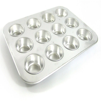 RK Bakeware China Foodservice NSF 12 Cups Aluminium Muffin Pan en Cupcake Tray