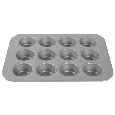 Rk Bakeware China-42754 12 Cup Gelast Aluminiumstaal Mini Crown Muffin Pan/ Cruffin Pan/ Cruffin Tray