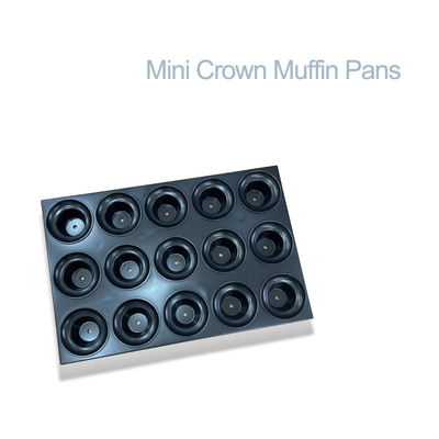 RK Bakeware China Foodservice NSF Aangepaste commerciële anti-aanbakglazuur Mini Crown Muffin Tray