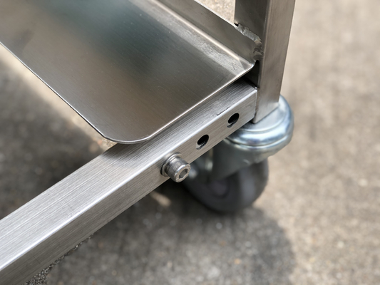 RK Bakeware China-Mackies Flatpack Z Frame Nesting roestvrijstalen trolley voor bakkerijproductie