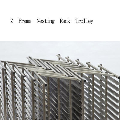 Rk Bakeware China-roestvrijstalen bakkerij Productie voor Z Frame Nesting Rack Trolley