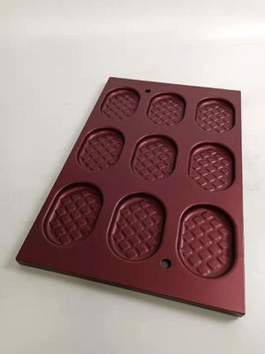 9 holteptfe Al Steel Waffle Baking Tray Pan 0.8mm dikte