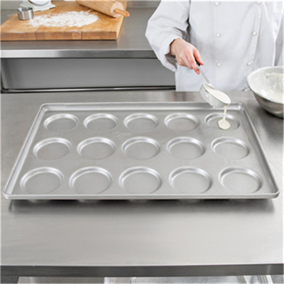 RK Bakeware China 3 het Duim Verglaasde Aluminumized-Broodje Pan Baking Tray van de Staalhamburger