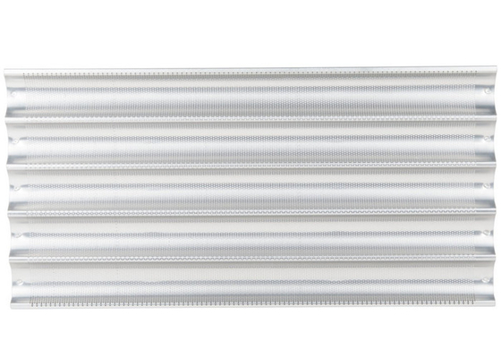 RK Bakeware China Foodservice NSF 6 Slots Aluminium Brood Bakplaat Glazuur Uni Lock Baguette Bakplaat