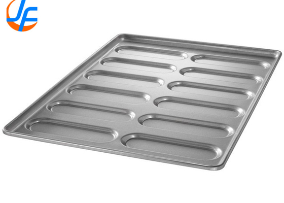 RK Bakeware China Foodservice NSF 15 Vormen Custom Glaze Hoagie Hot Dog Bun Pan