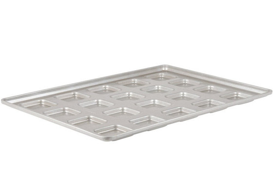 RK Bakeware China Foodservice NSF 24 Mould Aluminiumiseerd Staal Gekluisterd Hamburger Bun Tray Muffin Top / Cookie Pan
