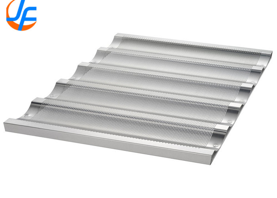 RK Bakeware China Foodservice NSF 16 Gague Aluminium Brood Pannen Uni Lock Aluminisated Steel Baguette / Franse broodpan