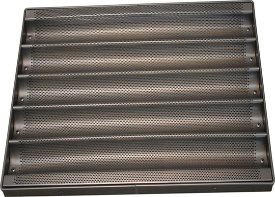 RK Bakeware China Glazed Aluminium Baguette Baking Tray / Hot Dog Pan / Muffin Trays