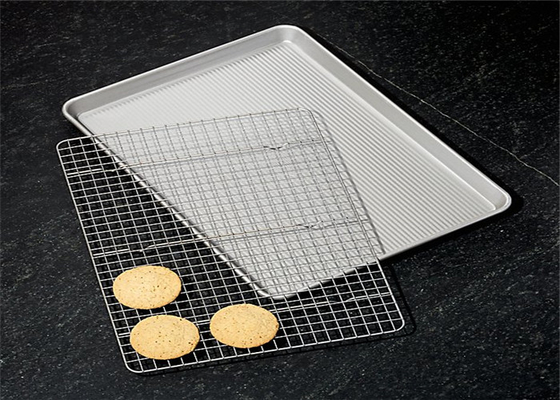 RK Bakeware China Full Size 18X26 Inch Commerciële Aluminium Cookie Plaat Baking Tray