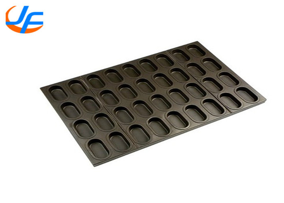 RK Bakeware China Foodservice Gealuminiseerde Ovale Muffin Baking Pan Vierkante Muffin Baking Tray