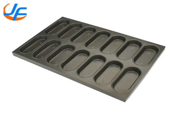 RK Bakeware China Foodservice Gealuminiseerde Ovale Muffin Baking Pan Vierkante Muffin Baking Tray