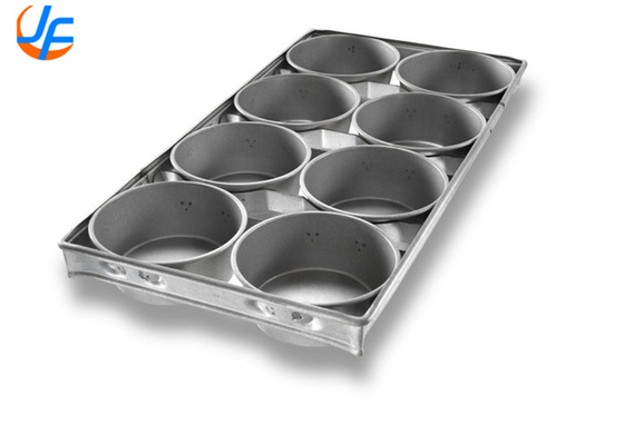 RK Bakeware China Foodservice Chicago Metalen siliconen glazuur Ronde hoek Cake/Cheese Cake Baking Tray Nonstick