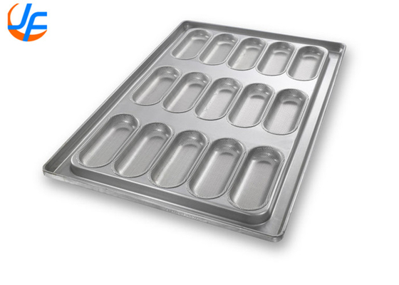 RK Bakeware China Foodservice 49015 Chicago Metalen geglazuurde gealuminiseerde staal Full Size Sub Sandwich Bun Baking Tray