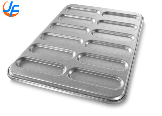 RK Bakeware China Foodservice 22100 Gelaste New England Aluminium Steel Hot Dog Bun Pan Tray