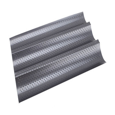 RK Bakeware China Foodservice NSF Full Size 16 Gauge 5 Row Nonstick Aluminium Baguette Broodbakbak