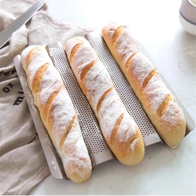 RK Bakeware China Foodservice NSF Aluminium Nonstick Perforated Baguette Pan