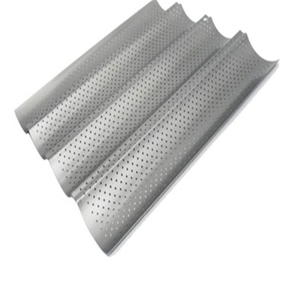 RK Bakeware China Foodservice NSF Aluminium 3 groeven Franse brood baguette Bakplaten