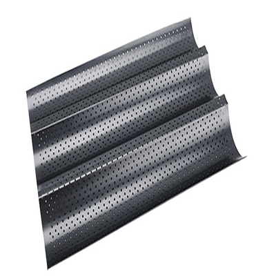 RK Bakeware China Foodservice NSF Aluminium 3 groeven Franse brood baguette Bakplaten