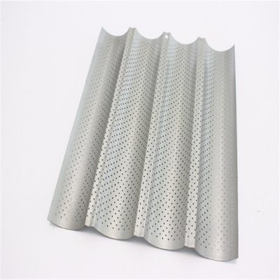 RK Bakeware China Foodservice NSF Perforated Aluminium Nonstick Franse Baguette Pan/Baguette Tray