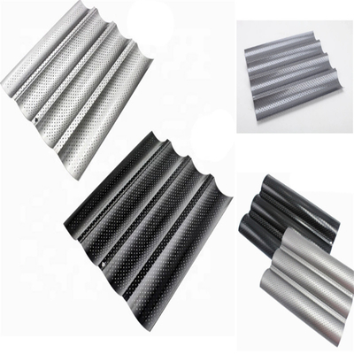 RK Bakeware China Foodservice NSF Perforated Aluminium Nonstick Franse Baguette Pan/Baguette Tray