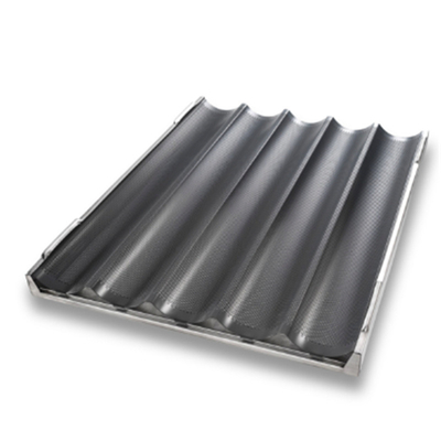 RK Bakeware China Foodservice NSF Durashield Coating 5-kanaals stapelbare Tablock stokbroodbak