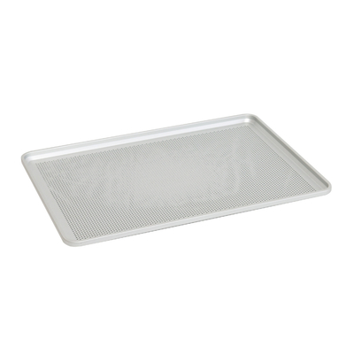 RK Bakeware China Foodservice 30694 StayFlat Full Size NSF 16 Gauge 18&quot; X 26&quot; Band in Rim Aluminium Plaat Bakpan