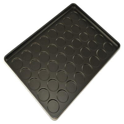 RK Bakeware China Foodservice NSF 42445 Gelast Aluminiumstaal 24 Schimmel Clustered Hamburger Bun Baking Tray