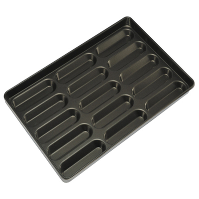 RK Bakeware China Foodservice NSF 42445 Gelast Aluminiumstaal 24 Schimmel Clustered Hamburger Bun Baking Tray