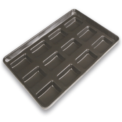 RK Bakeware China Foodservice NSF 42445 Gelast Aluminiumstaal 24 Schimmel Clustered Hamburger Bun Baking Tray