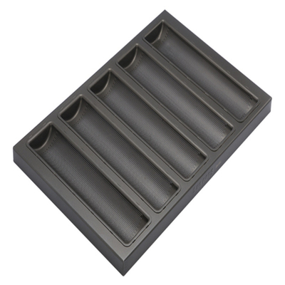 RK Bakeware China Foodservice NSF 5 Loaf Glazed Inox Baguette Baking Tray Franse broodpan
