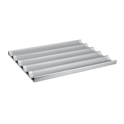 Rk Bakeware China Aluminium 5 Loaf Baguette Tray / Franse broodpan