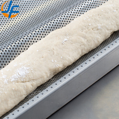 Rk Bakeware China-49053 5 Loaf Nonstick 600*400 Aluminium Uni-Lock Baguette Tray / Franse broodpan