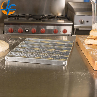 Rk Bakeware China-49053 5 Loaf Nonstick 600*400 Aluminium Uni-Lock Baguette Tray / Franse broodpan