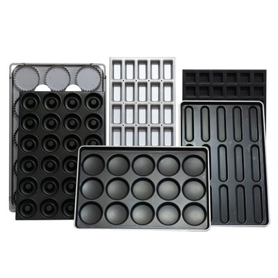 Rk Bakeware China-1200*800 Aluminium Baguette Baking Tray Nonstick Voor Mecatherm Baguette Line