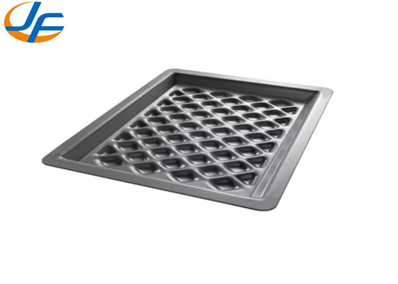 RK Bakeware China-Pizza Hut Hardcoat Anodiseren Aluminium Diamant Grill Pan
