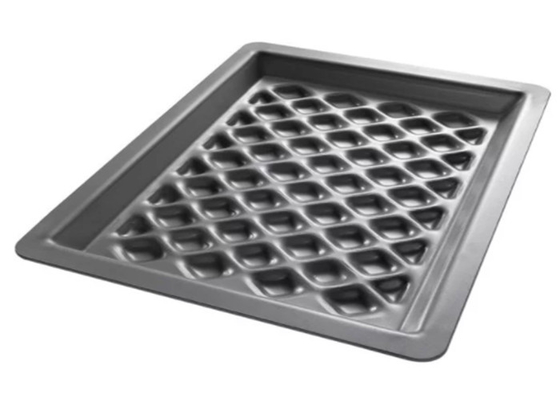 RK Bakeware China-Pizza Hut Hardcoat Anodiseren Aluminium Diamant Grill Pan