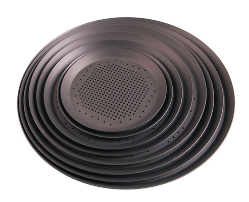 RK Bakeware China-Hard Anode Perforated Thin Crust Pizza Pan voor Pizza hut