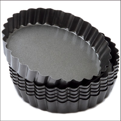 Rk Bakeware China-Hard Coat Fluted Round Aluminium Pizza Form Pan