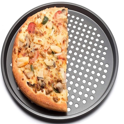 Rk Bakeware China Manufacturer-Nonstick Aluminium Pizza Disk met Rim