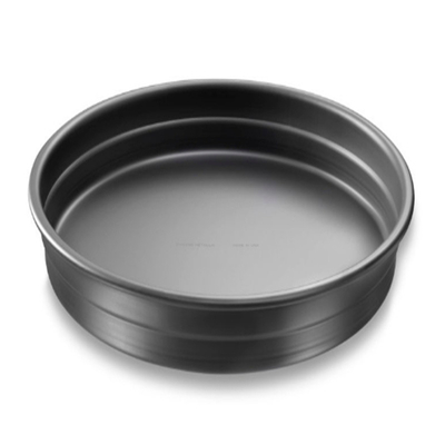 RK Bakeware China Foodservice NSF 10 Inch Hard Coat Aluminium Ronde Diepe Schotel Pizza Pan Stapelbaar
