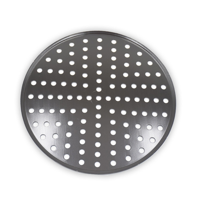 RK Bakeware China Foodservice NSF Commerciële geperforeerde aluminium pizzaschijfpan harde vacht
