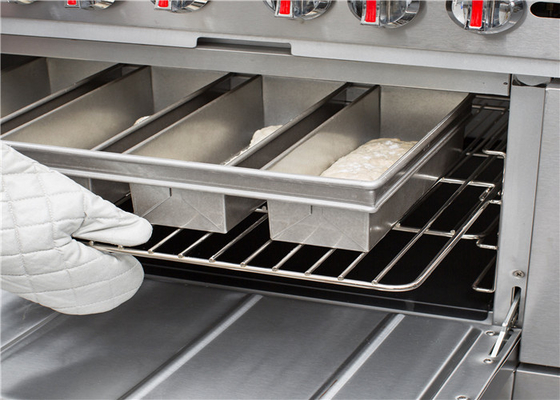 RK Bakeware China-Chicago Metallic 4 Strap Glazed Aluminized Pullman broodpan Brood broodpan 13 &quot;x 4&quot; x 4&quot;